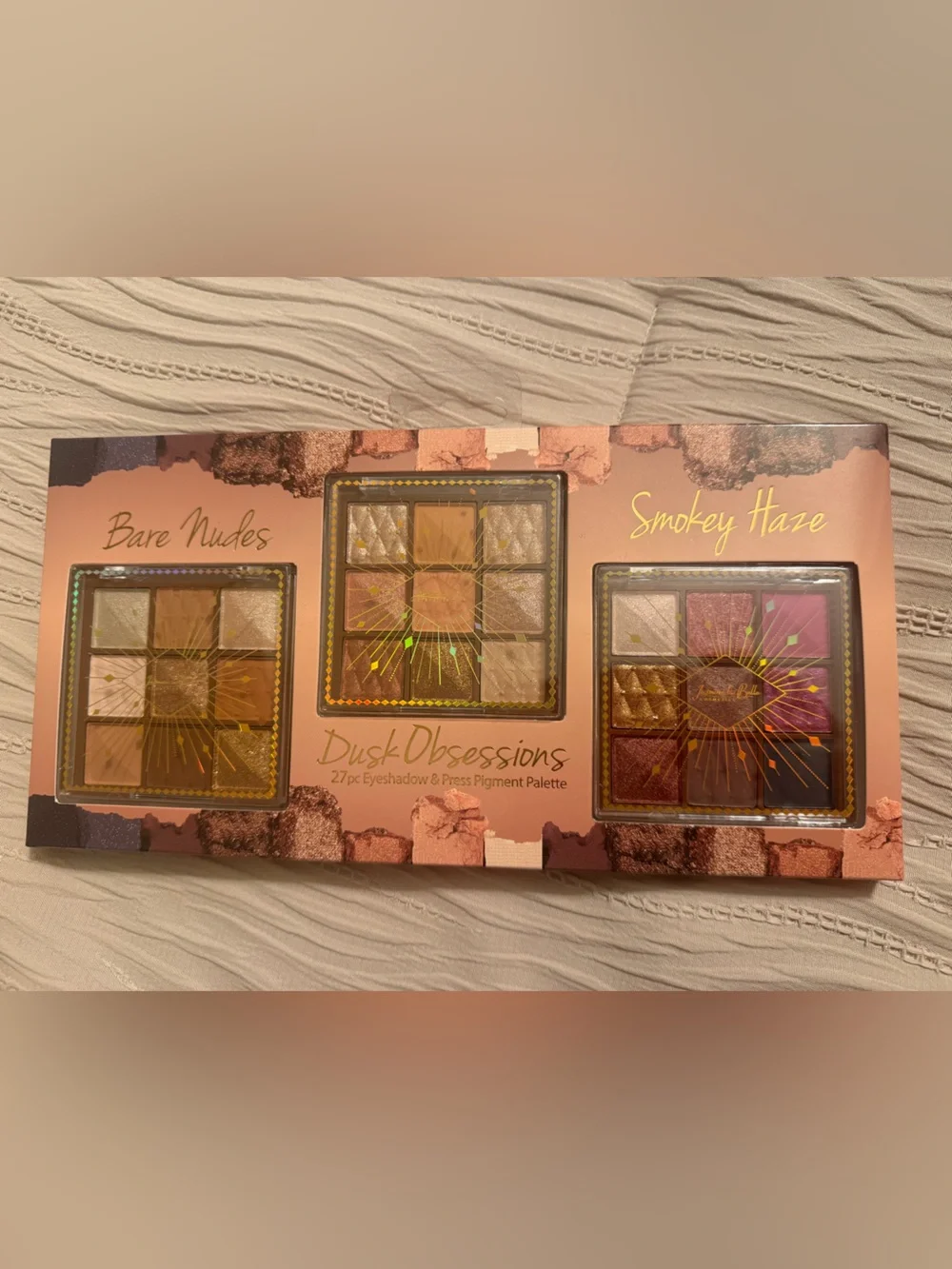 Makeup Techniques Dusk Obsessions 3-Palette Eyeshadow Gift Set | Bare Nudes, Smo